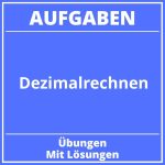 Dezimalrechnen Aufgaben mit Lösungen Übungen PDF